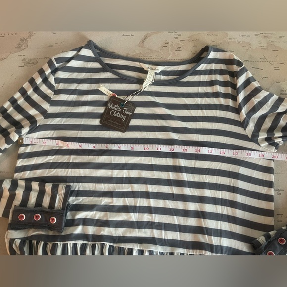 🆕Matilda Jane Let's Connect Long Sleeve Peplum Tee NWT Size Large - Picture 7 of 9